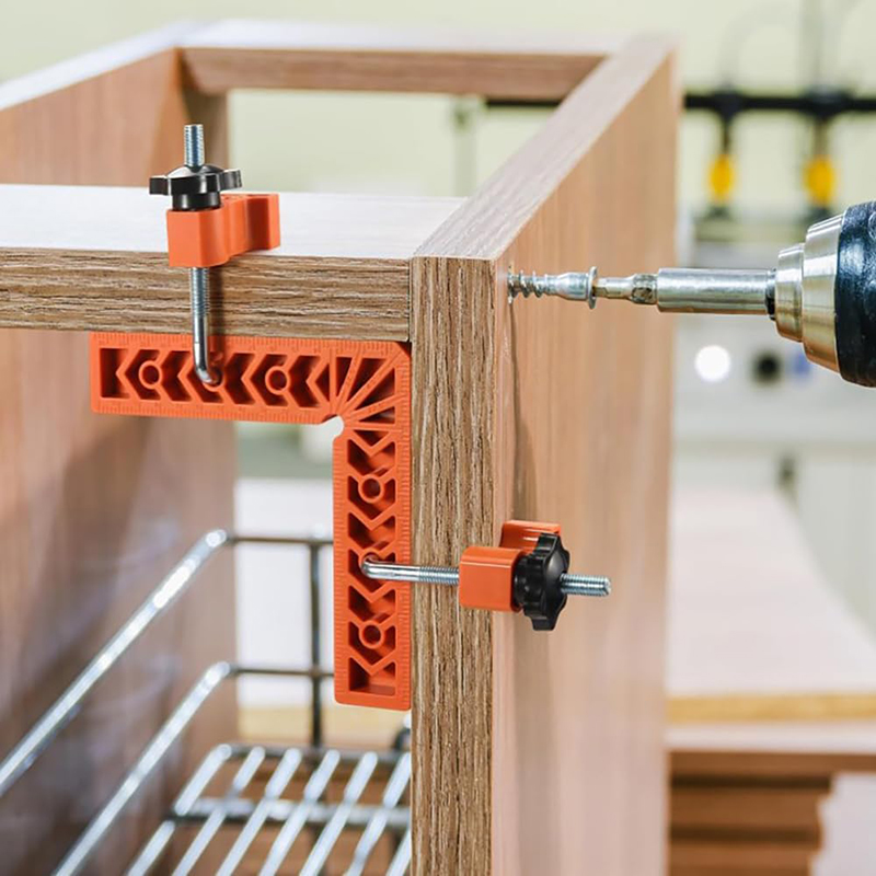 Woodworking Right Angle Clamp - 3/4/6/8 Inch 90° Right Angle Locator