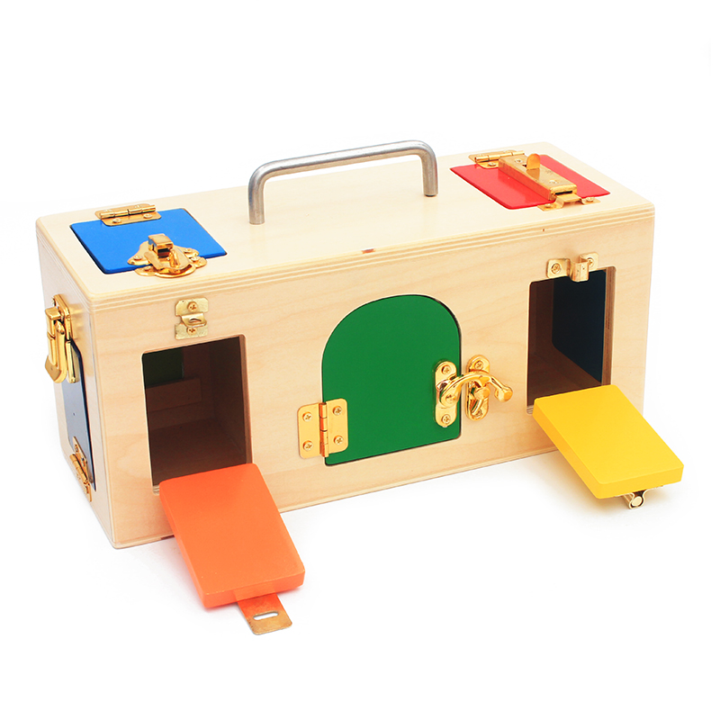 Woodworking For Kids - Montessori Materials Practical Life Toy Lock