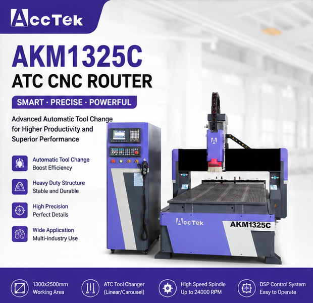 Woodworking Cnc Router Machine Price - 4*8 ATC CNC Router Machine 1325