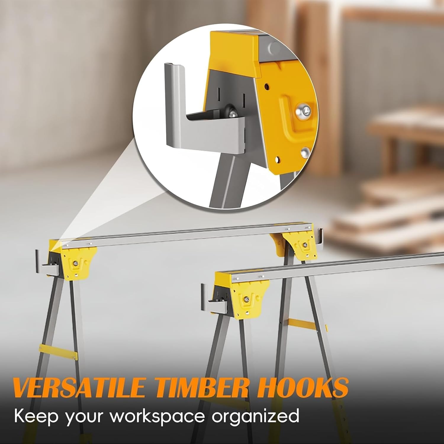 Adjustable Height Sawhorse Two - Woodworking Bench ulasan dan harga