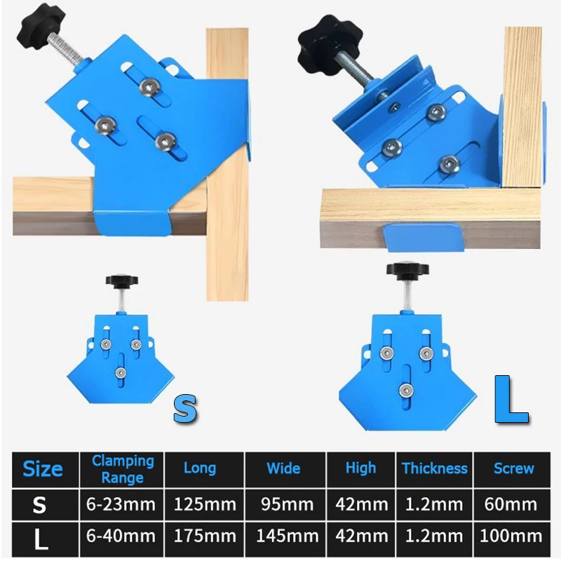 Upgrade S or L Woodworking Alu - Woodworking Right Angle Clamp ulasan dan harga