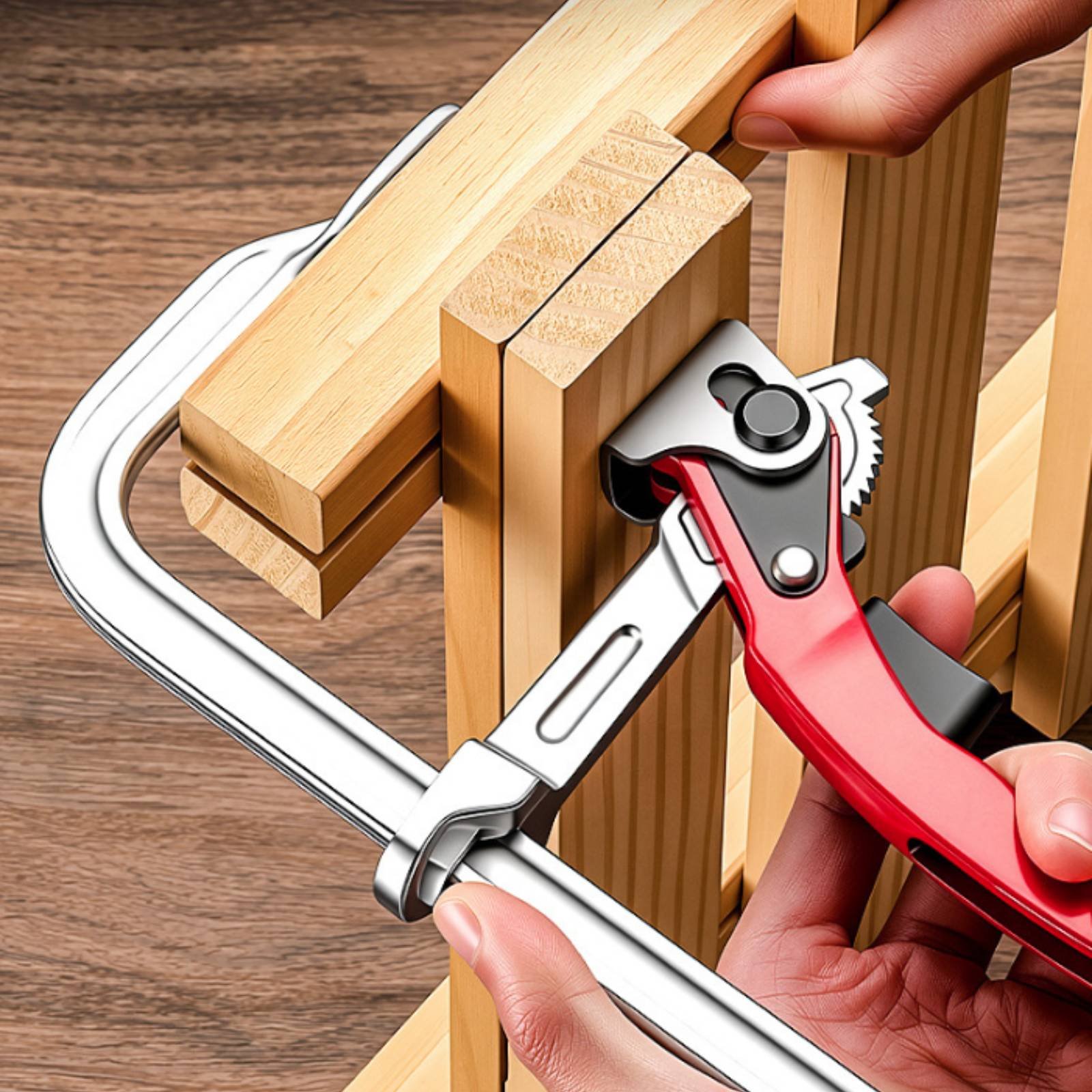 2 Pieces Ratchet F Clamp Indus - Woodworking Industries ulasan dan harga