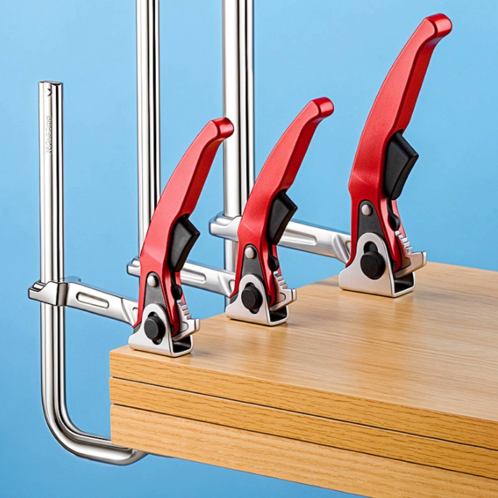 2 Pieces Ratchet F Clamp Indus - Woodworking Industries ulasan dan harga