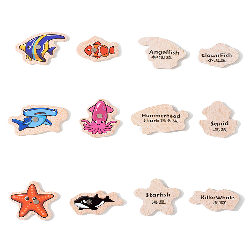 Fishing Toys Montessori Wooden - Woodworking For Kids ulasan dan harga