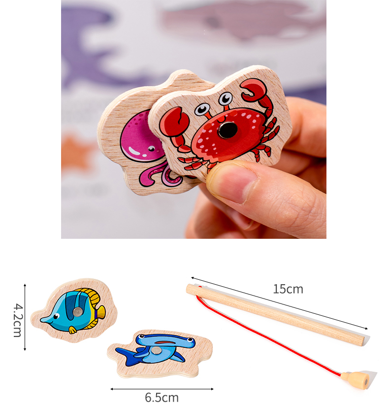 Fishing Toys Montessori Wooden - Woodworking For Kids ulasan dan harga