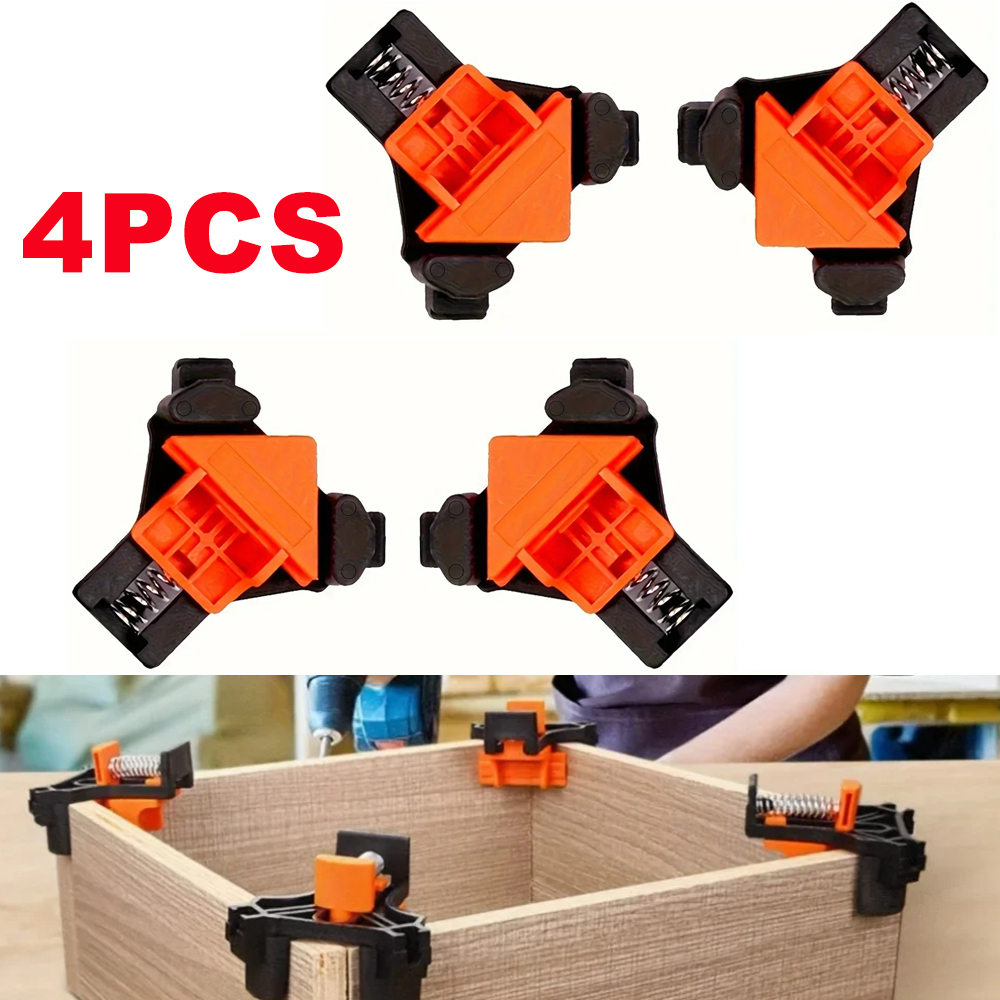 4PCS Right Angle Fixing Clip A - Woodworking Right Angle Clamp ulasan dan harga