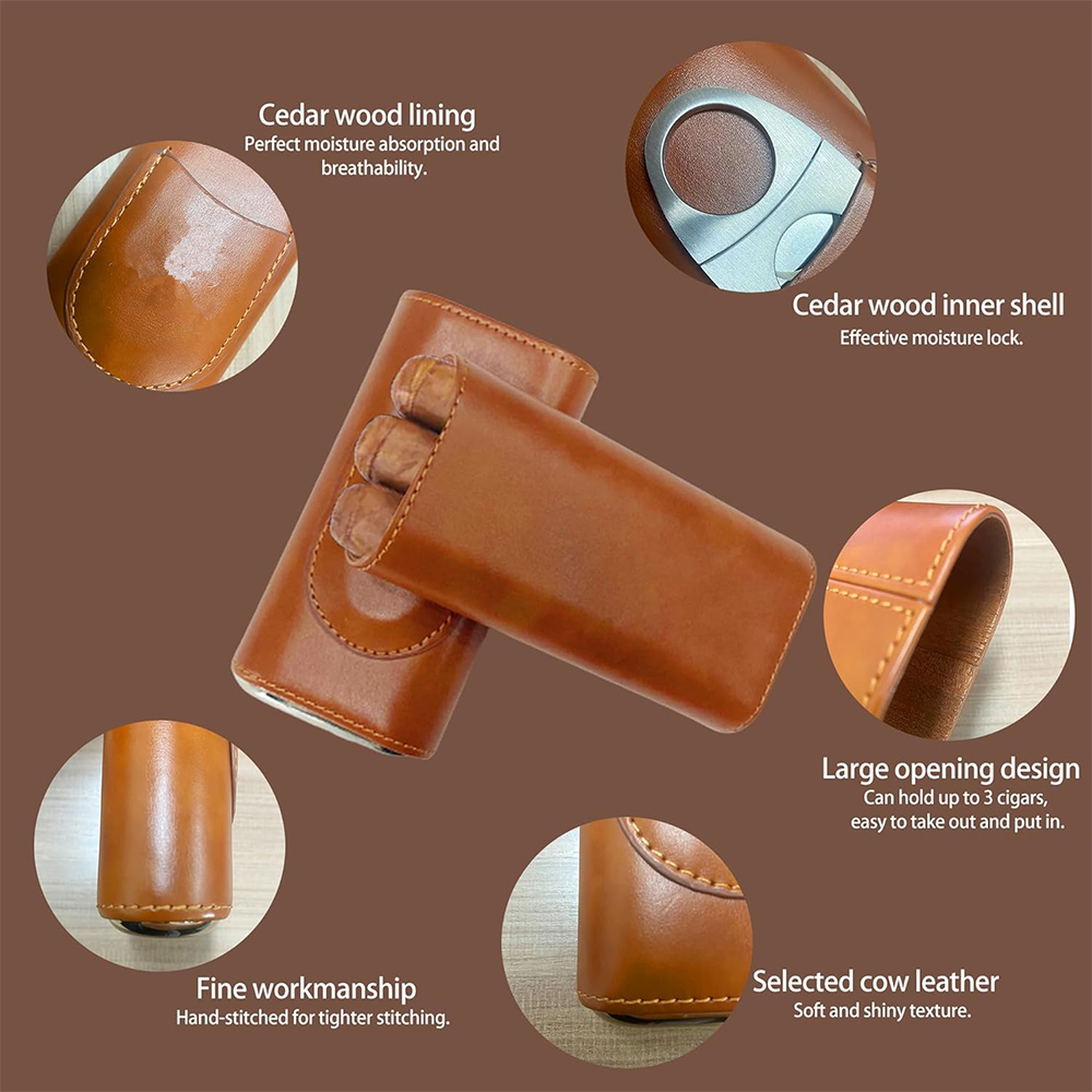 LMETJMA 3-Finger Leather Cigar - Woodworking Veneer Cutter ulasan dan harga