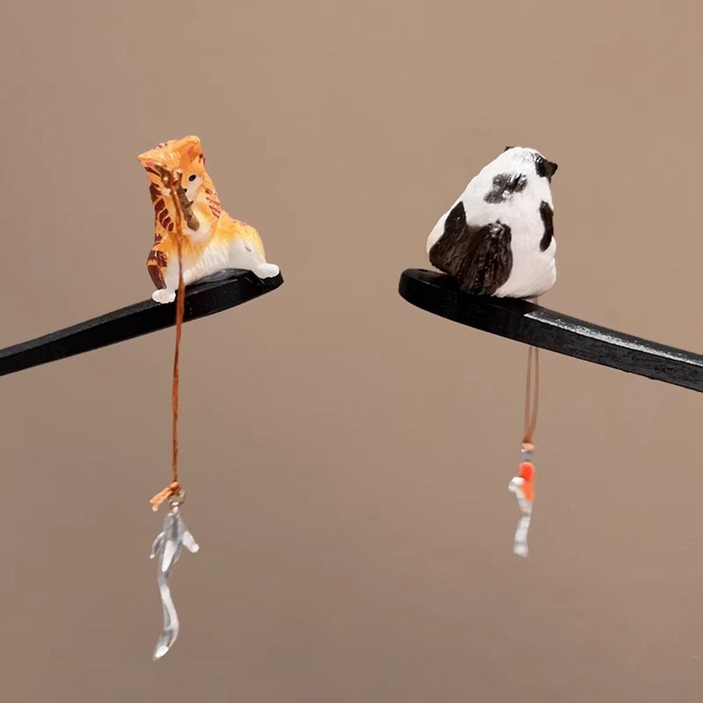 Cute Cat Fishing Wooden Hair S - Woodworking For Kids ulasan dan harga