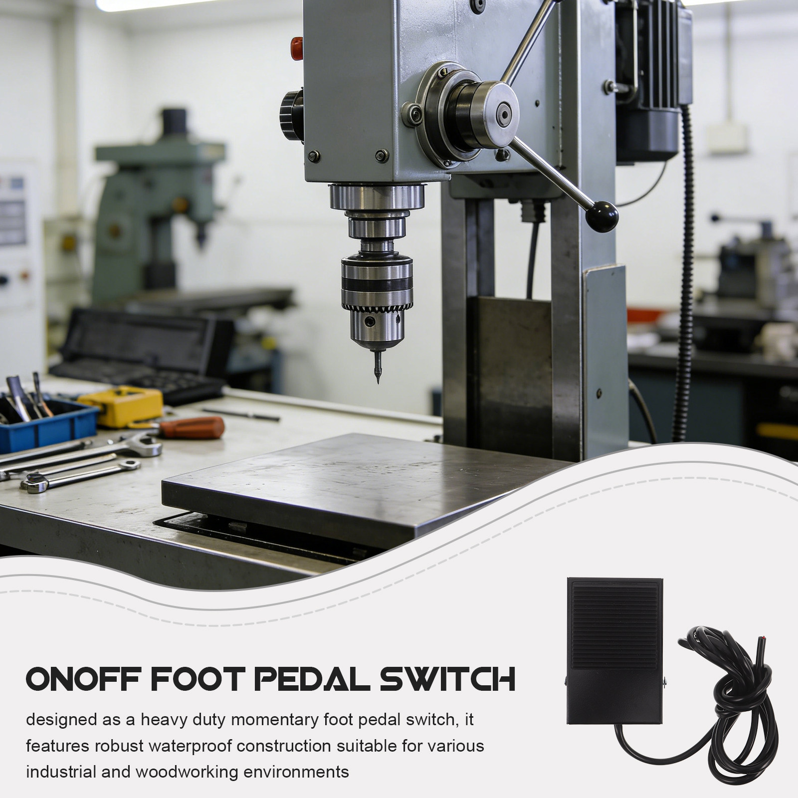 Momentary Foot Pedal Switch fo - Woodworking Industries ulasan dan harga