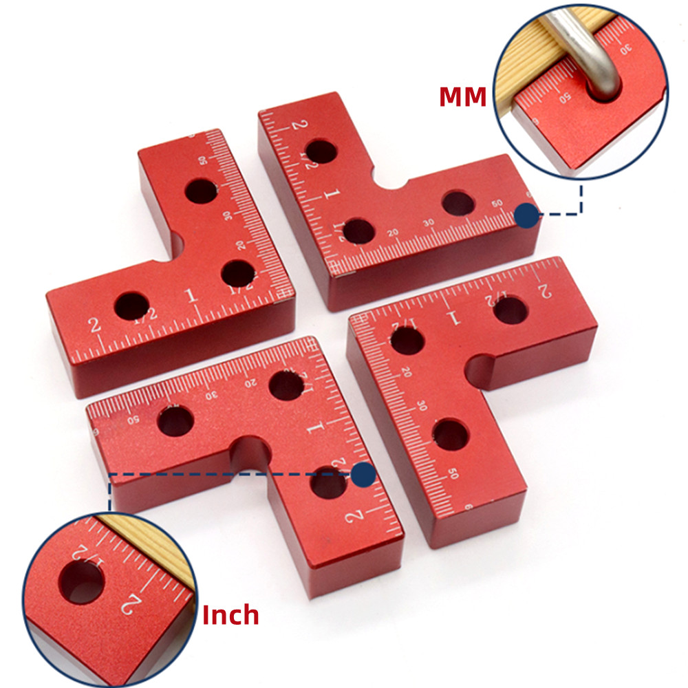 Aluminium Alloy Positioning Sq - Woodworking Right Angle Clamp ulasan dan harga