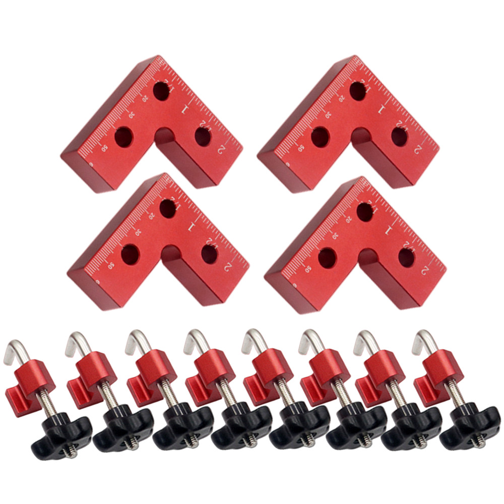 Aluminium Alloy Positioning Sq - Woodworking Right Angle Clamp ulasan dan harga