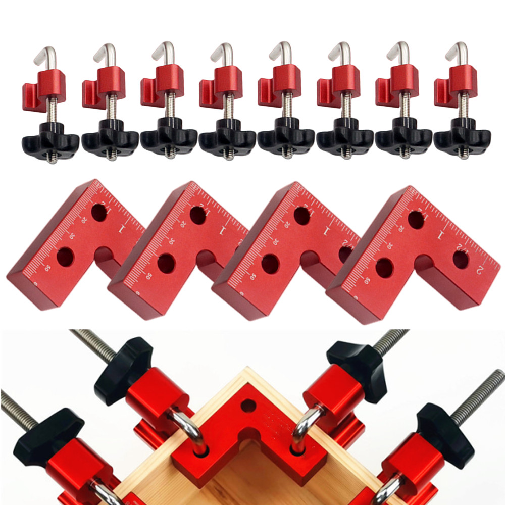 Aluminium Alloy Positioning Sq - Woodworking Right Angle Clamp ulasan dan harga