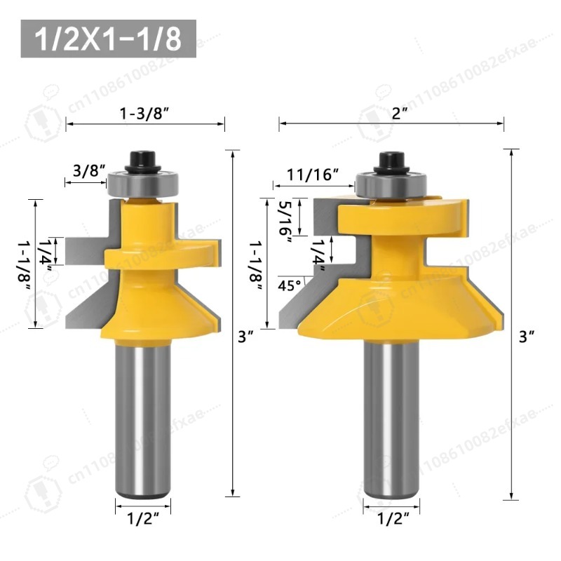 2PCS 1/2