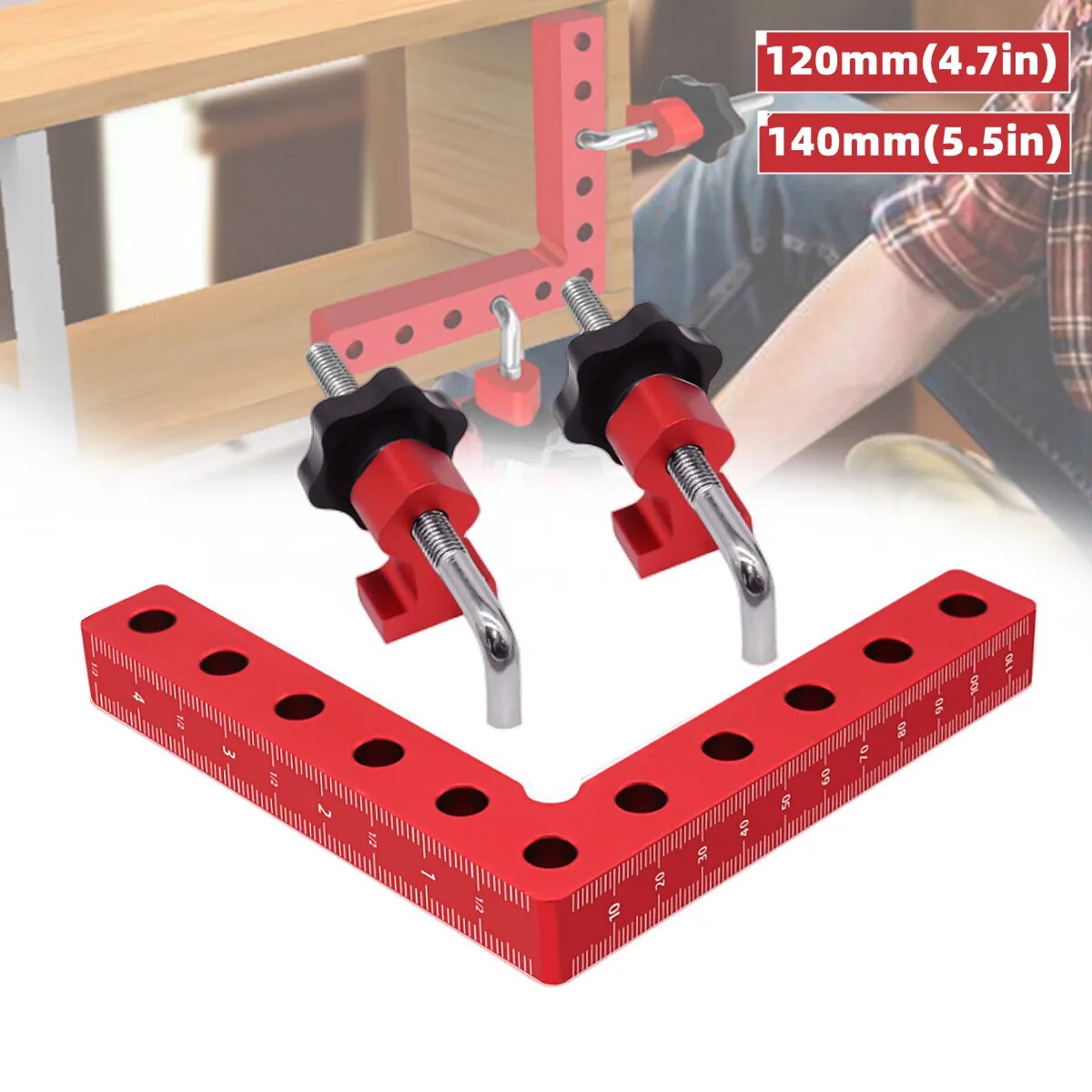 1 Set 90 Degree Positioning Sq - Woodworking Right Angle Clamp ulasan dan harga