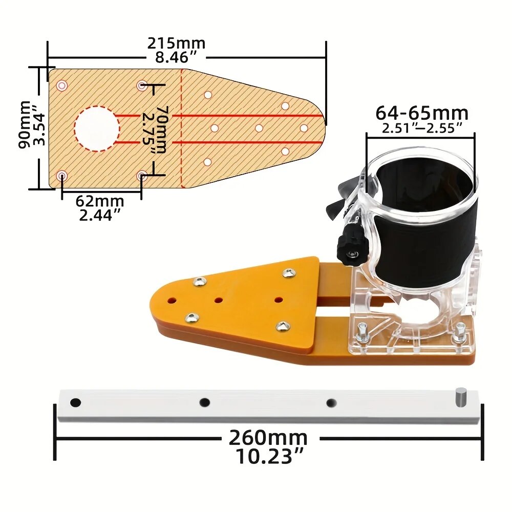 Circle Cutting Jig for Makita  - Woodworking Jointer ulasan dan harga