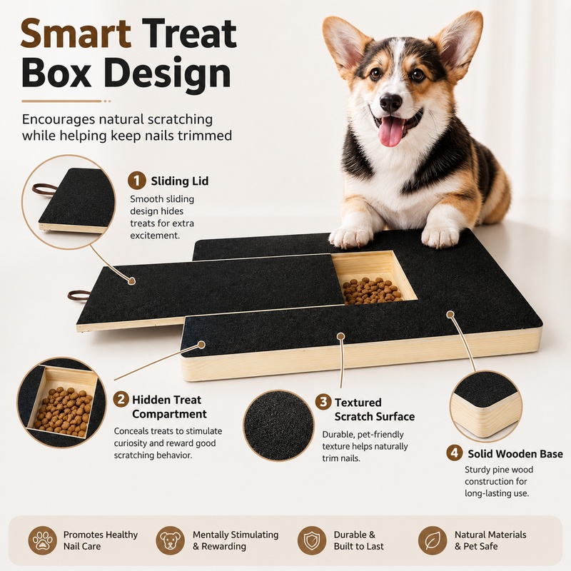 Wooden Dog Nail Scratch Board  - Woodworking Magazine ulasan dan harga