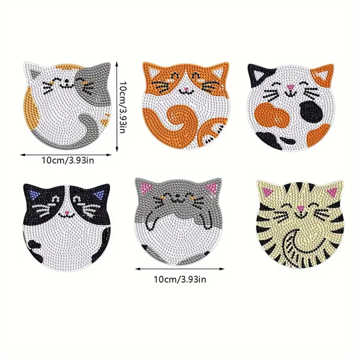 6 Pieces/set DIY Cat Rhineston - Woodworking Hobbies ulasan dan harga