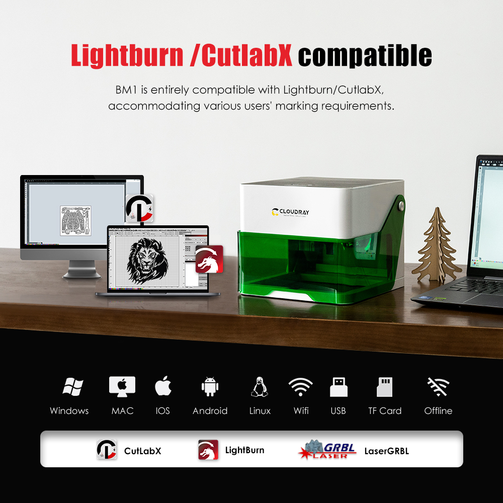 Cloudray 5000mw CNC Mini Laser - Woodworking Laser ulasan dan harga