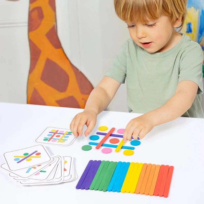Kids Rainbow Stick Thinking Pu - Woodworking For Kids ulasan dan harga