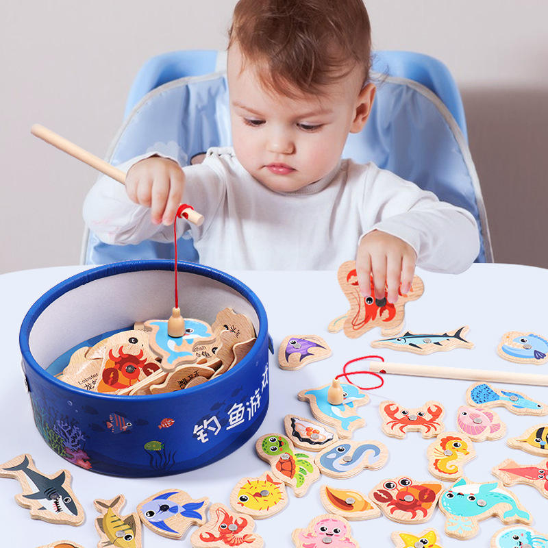 Wooden Magnetic Fishing Toys f - Woodworking For Kids ulasan dan harga
