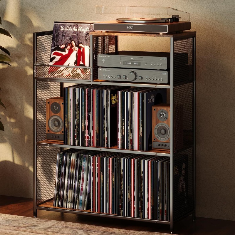 Three-Tier Vinyl Record Player - Woodworking Magazine ulasan dan harga