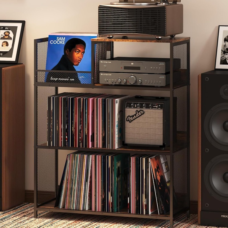Three-Tier Vinyl Record Player - Woodworking Magazine ulasan dan harga