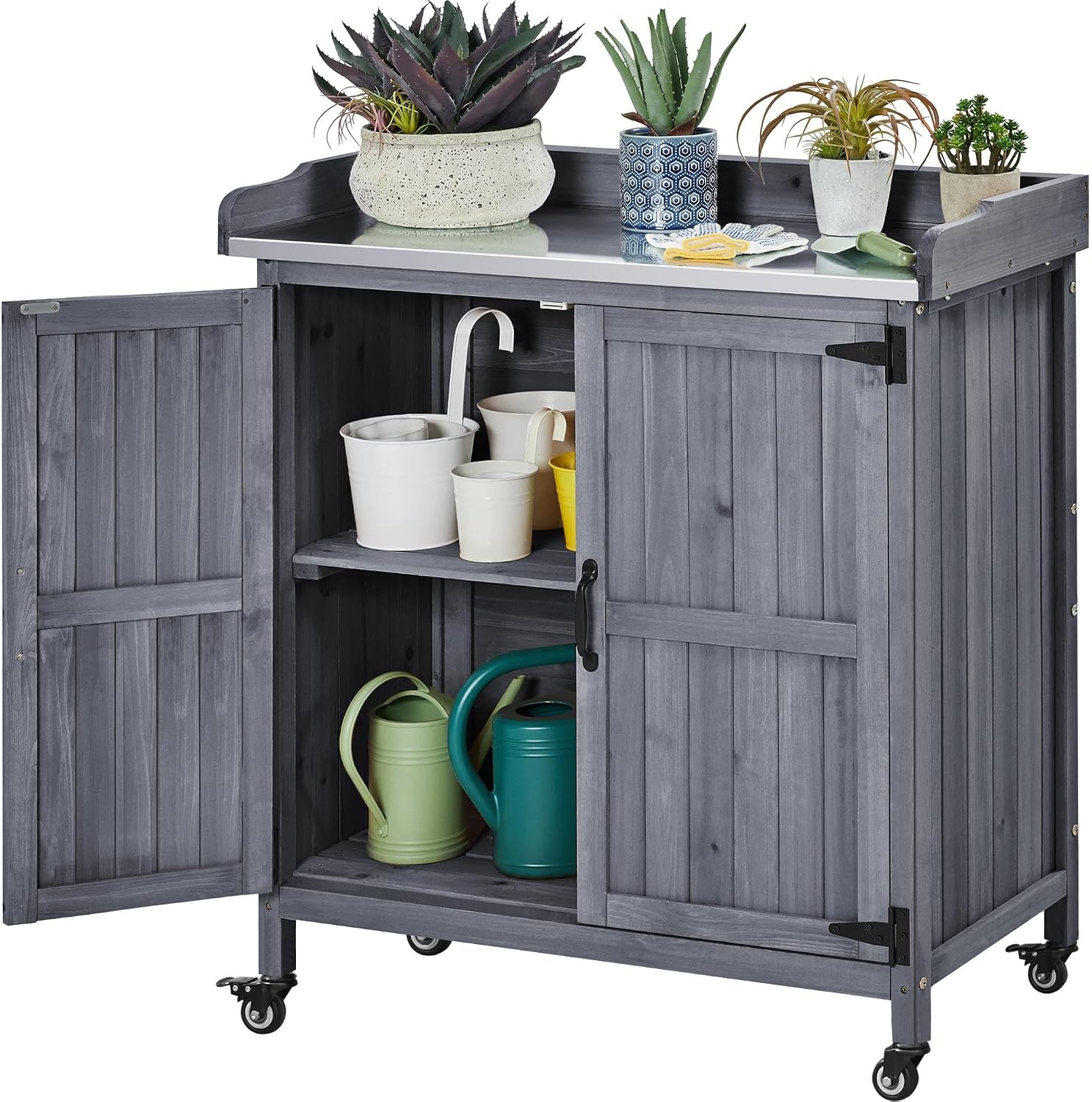Outdoor Garden Potting Bench T - Woodworking Bench ulasan dan harga