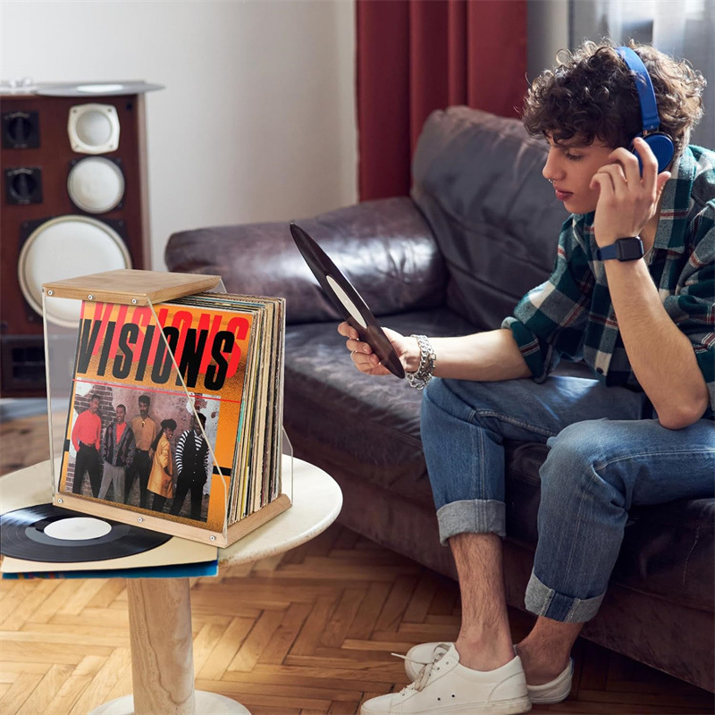 Wooden Record Rack Desktop Orn - Woodworking Magazine ulasan dan harga