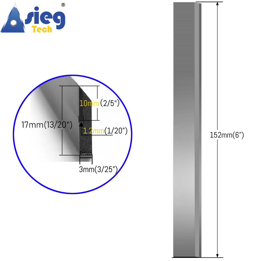 152×17×3mm Planer Jointer Blad - Woodworking Jointer ulasan dan harga