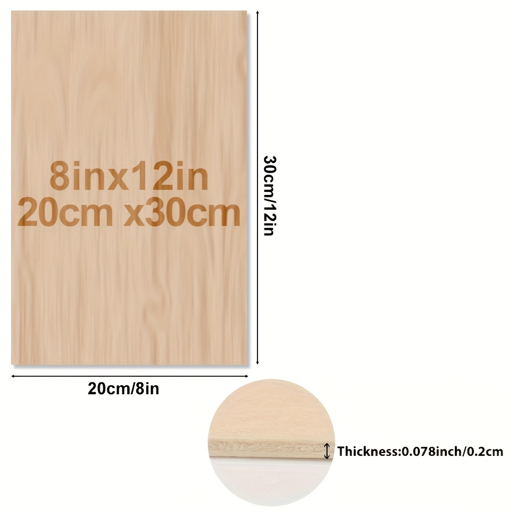 4/8 Pieces of Wood for Crafts  - Woodworking Zone ulasan dan harga