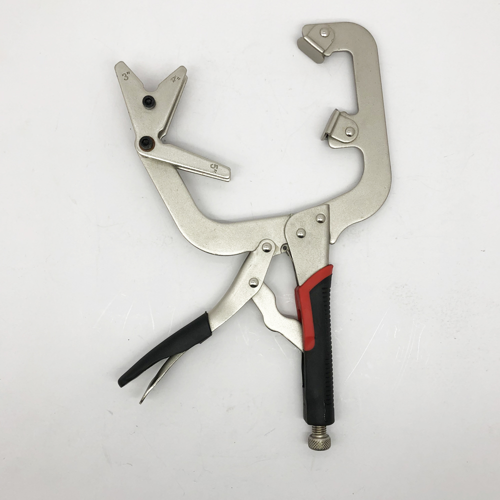 14-In Welding Pliers Welding C - Woodworking Right Angle Clamp ulasan dan harga