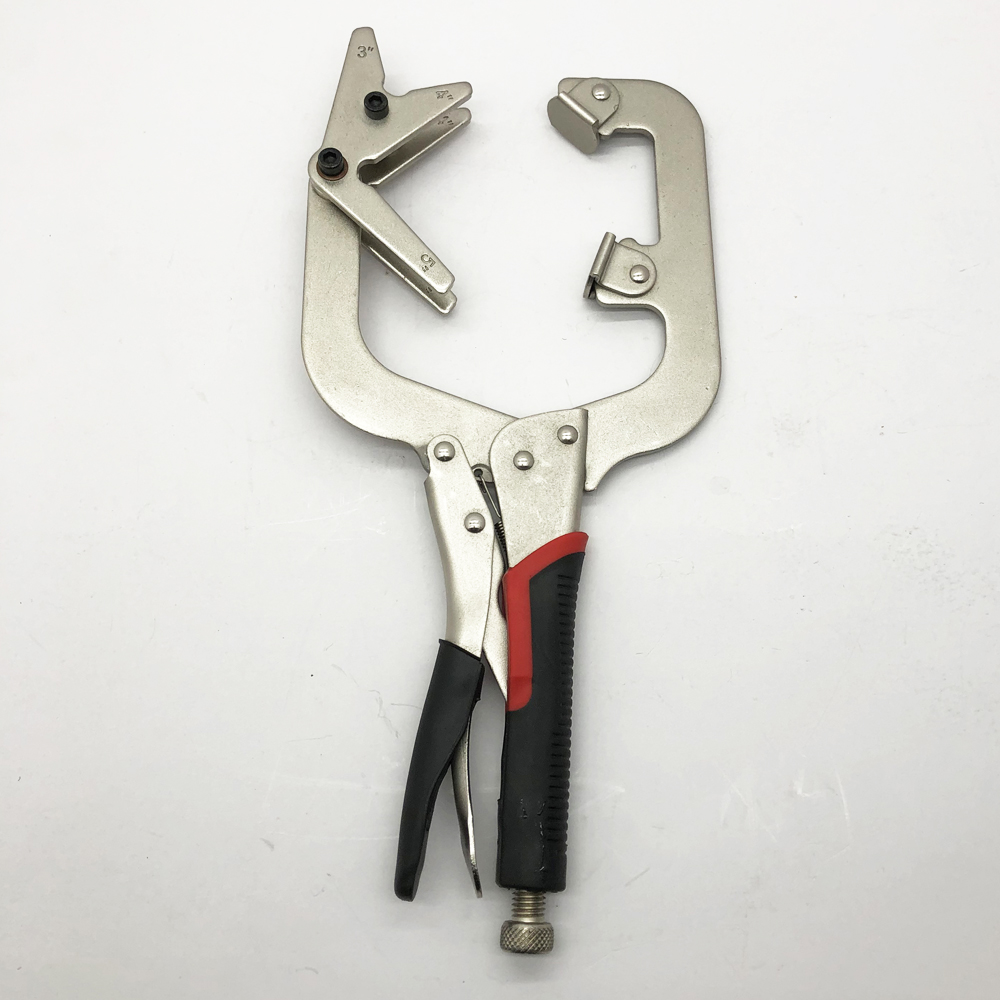 14-In Welding Pliers Welding C - Woodworking Right Angle Clamp ulasan dan harga